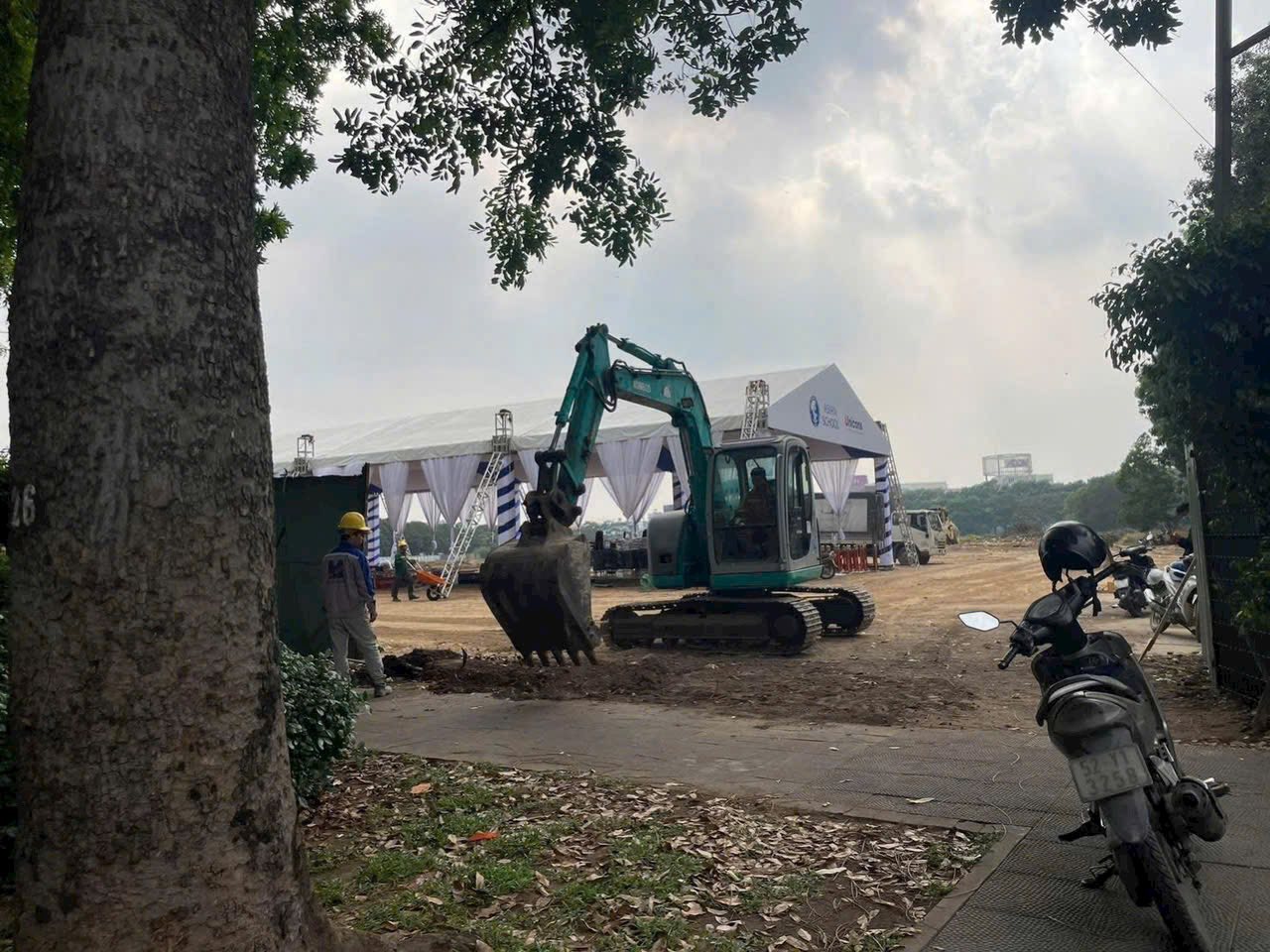 Vị tr&iacute; nơi tổ chức sự kiện lễ khởi c&ocirc;ng Trường Quốc Tế &Aacute; Ch&acirc;u tại Celadon City