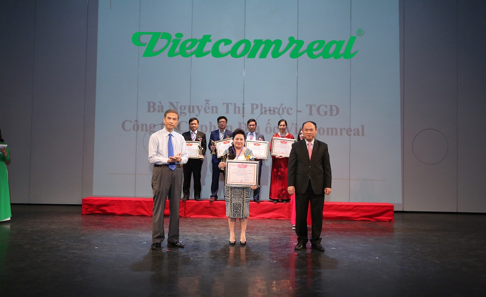 Vietcomreal nhận giải thưởng "Thương hiệu, sản phẩm uy t&iacute;n ng&agrave;nh x&acirc;y dựng Việt Nam"
