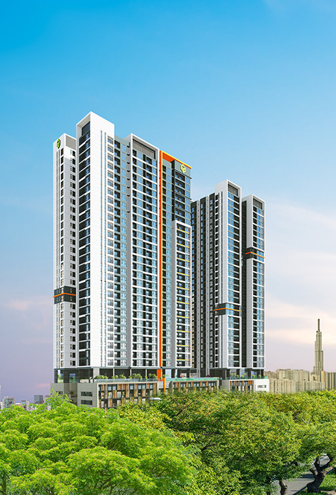 Phối cảnh tổng thể dự án The Park Avenue - Novaland